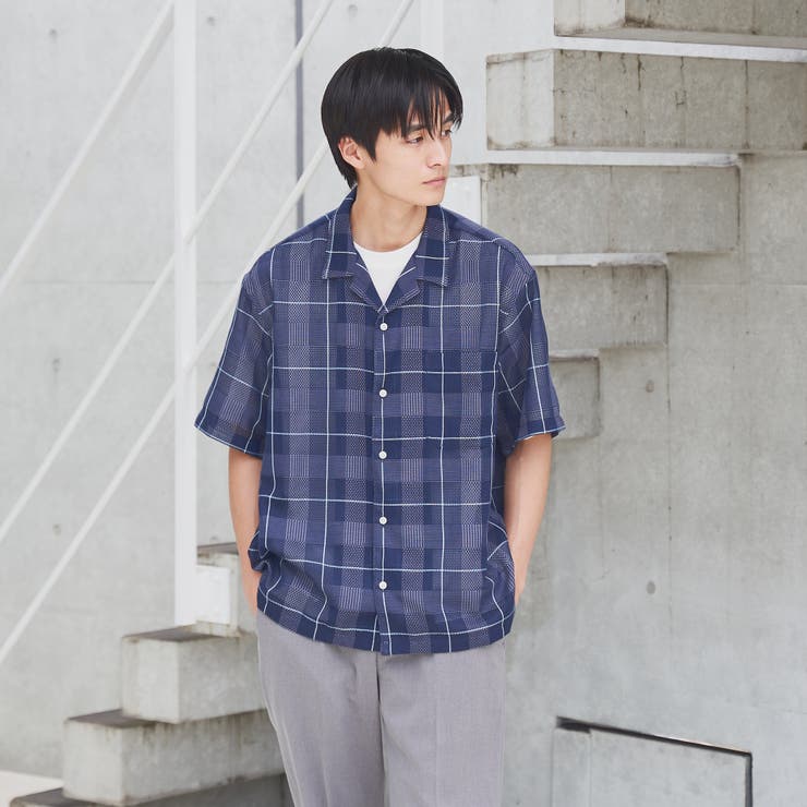 絡み織りチェックシャツ | coen【men】 | 詳細画像2 