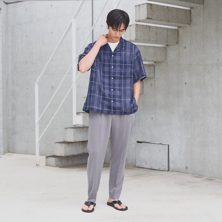 絡み織りチェックシャツ | coen【men】 | 詳細画像3 