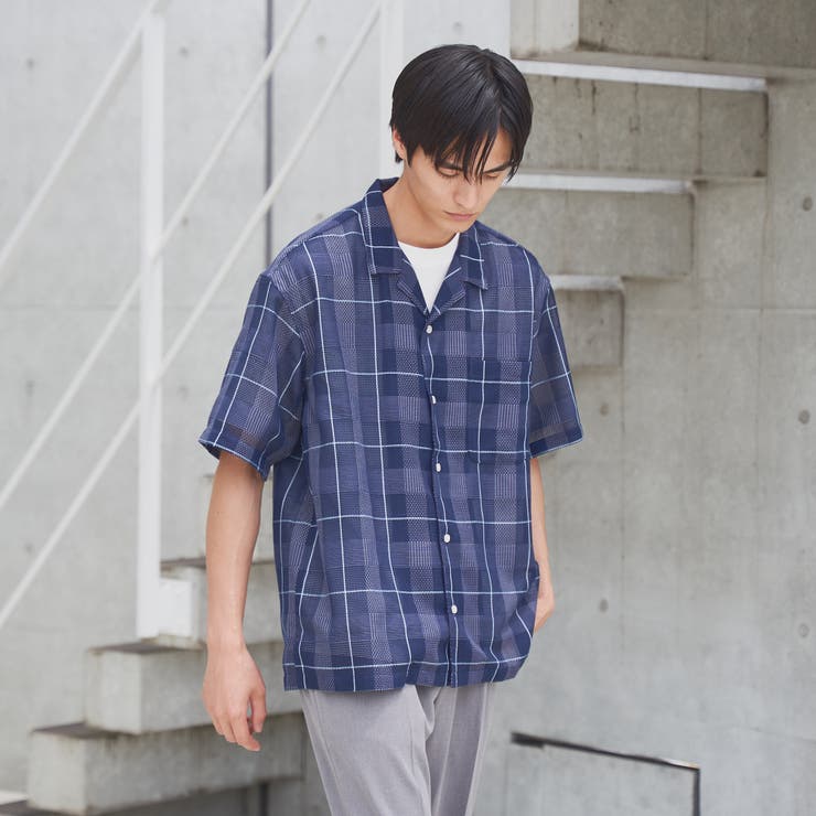絡み織りチェックシャツ | coen【men】 | 詳細画像4 
