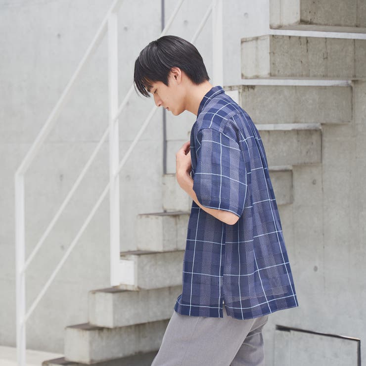 絡み織りチェックシャツ | coen【men】 | 詳細画像8 