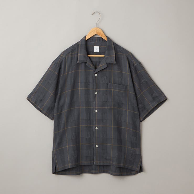 MD.GRAY | 絡み織りチェックシャツ | coen【men】