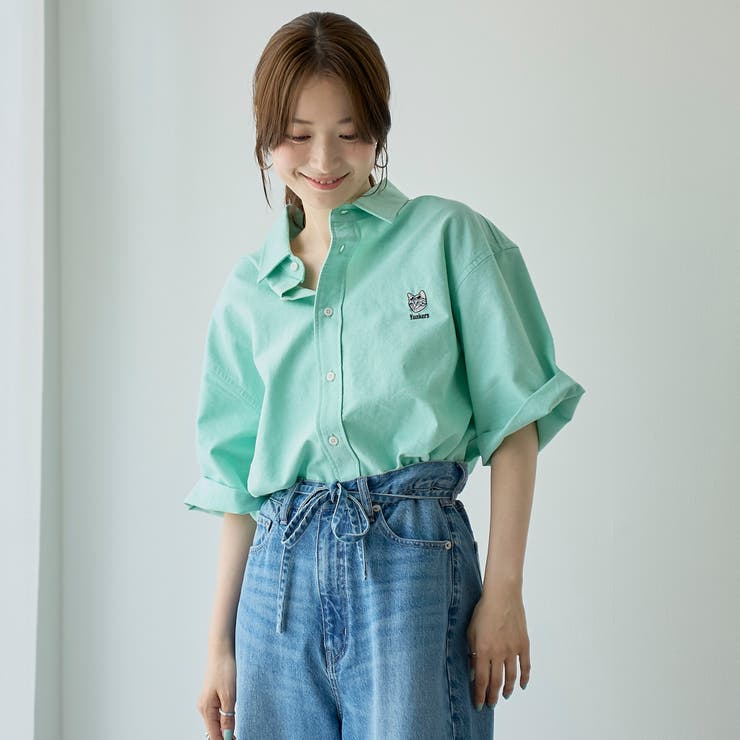 ＜父の日ギフトにもおすすめ＞アニマル刺繍オックス半袖シャツ | coen【men】 | 詳細画像11 