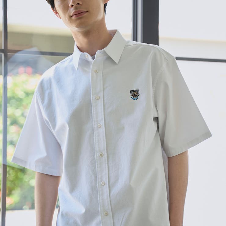 ＜父の日ギフトにもおすすめ＞アニマル刺繍オックス半袖シャツ | coen【men】 | 詳細画像7 