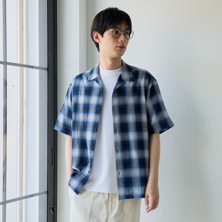 オンブレーチェックシャツ | coen【men】 | 詳細画像4 