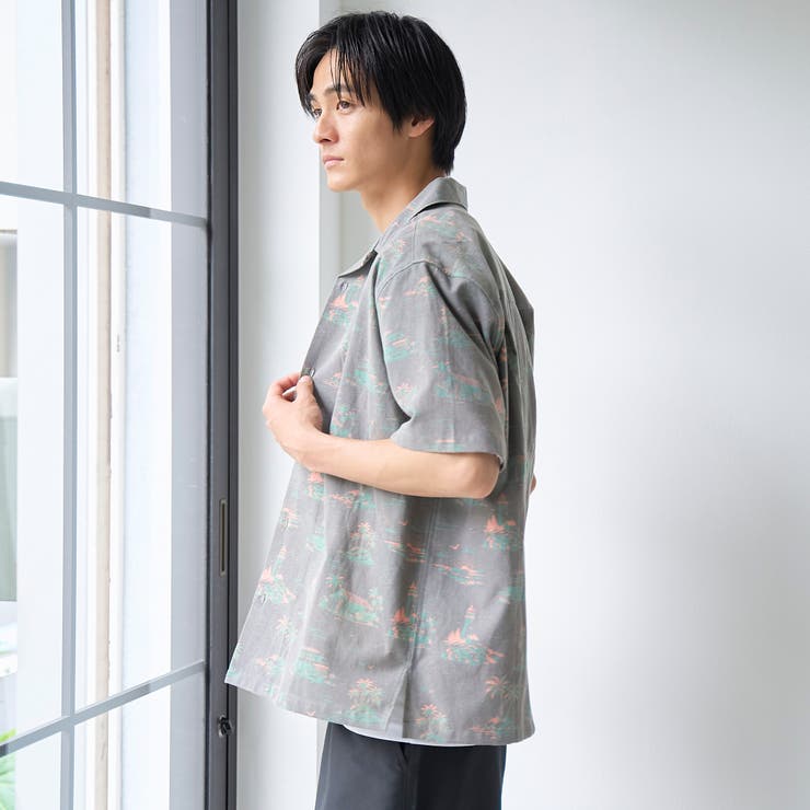ヴィンテージライク総柄半袖シャツ | coen【men】 | 詳細画像5 