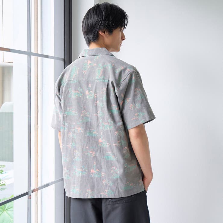 ヴィンテージライク総柄半袖シャツ | coen【men】 | 詳細画像6 