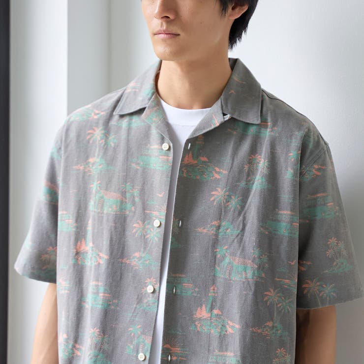 ヴィンテージライク総柄半袖シャツ | coen【men】 | 詳細画像7 