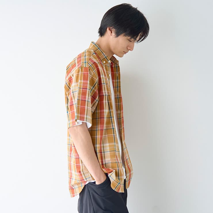 シアサッカーチェックシャツ | coen【men】 | 詳細画像10 