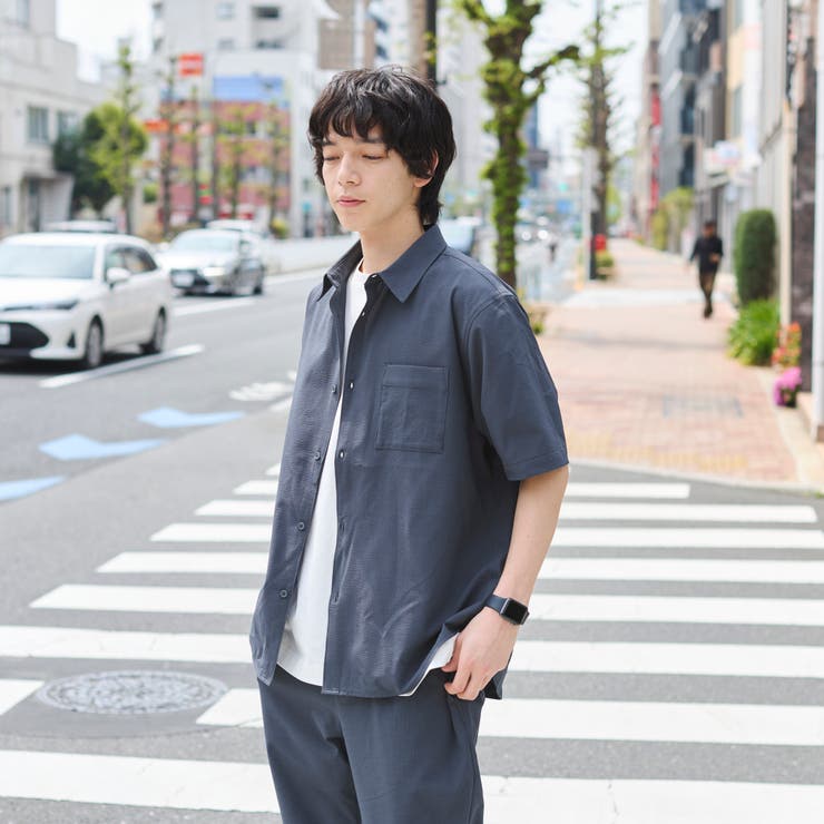 【爽多(R)】リラックス半袖シャツ ーストレッチ、吸水速乾、通気性、洗濯機洗い可… | coen【men】 | 詳細画像12 