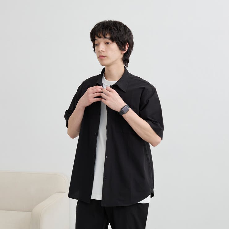 【爽多(R)】リラックス半袖シャツ ーストレッチ、吸水速乾、通気性、洗濯機洗い可… | coen【men】 | 詳細画像17 