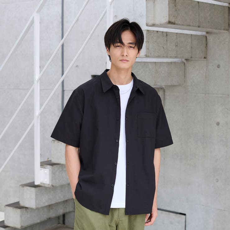 【爽多(R)】リラックス半袖シャツ ーストレッチ、吸水速乾、通気性、洗濯機洗い可… | coen【men】 | 詳細画像2 