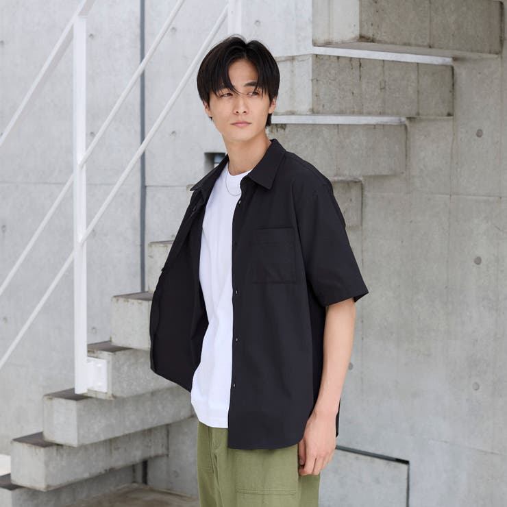 【爽多(R)】リラックス半袖シャツ ーストレッチ、吸水速乾、通気性、洗濯機洗い可… | coen【men】 | 詳細画像4 