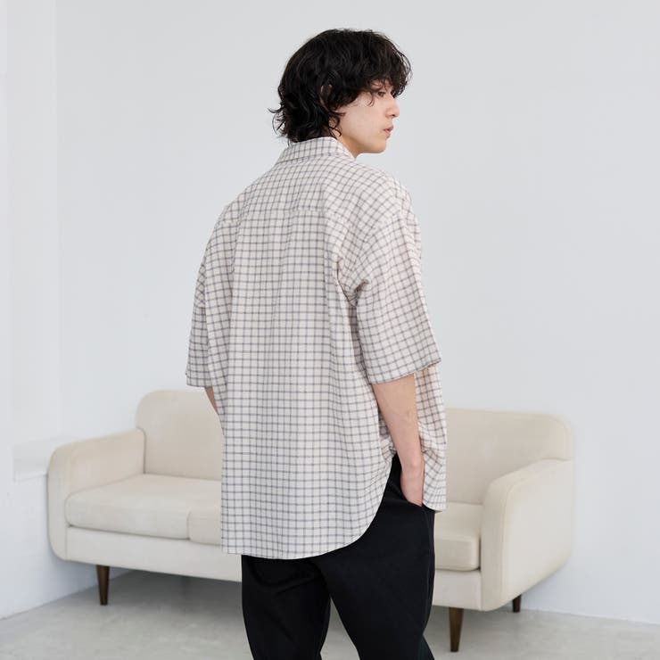 コットンシアーチェックシャツ | coen【men】 | 詳細画像13 