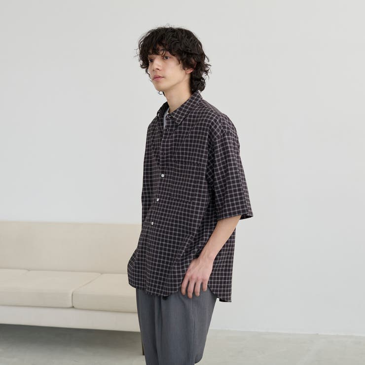 コットンシアーチェックシャツ | coen【men】 | 詳細画像4 