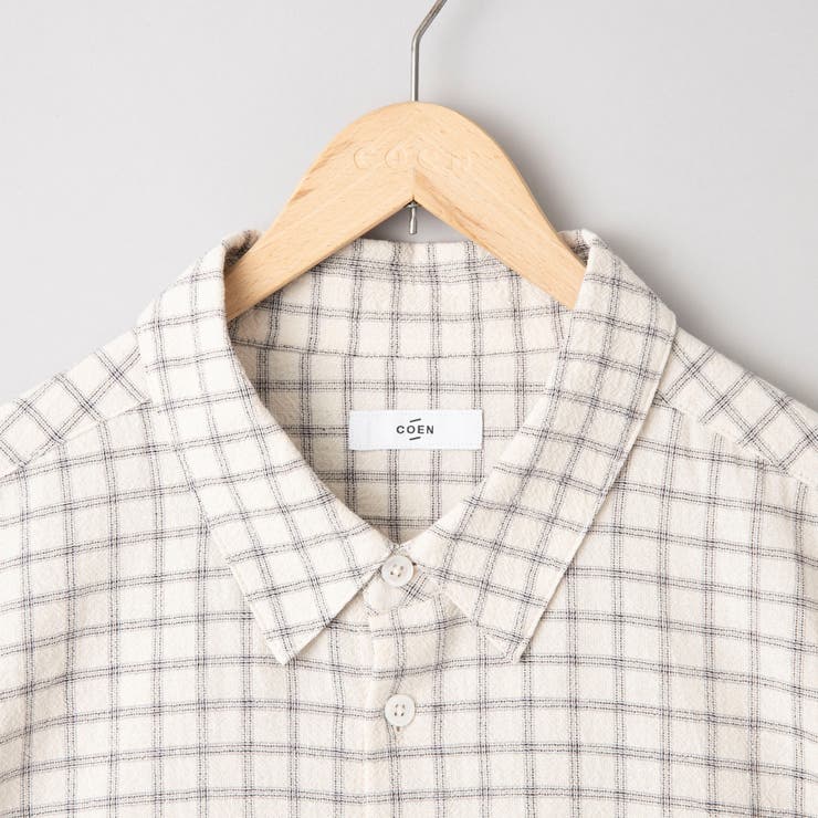 コットンシアーチェックシャツ | coen【men】 | 詳細画像21 