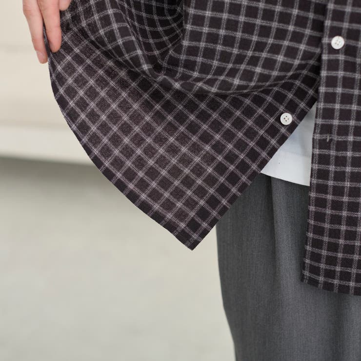 コットンシアーチェックシャツ | coen【men】 | 詳細画像8 