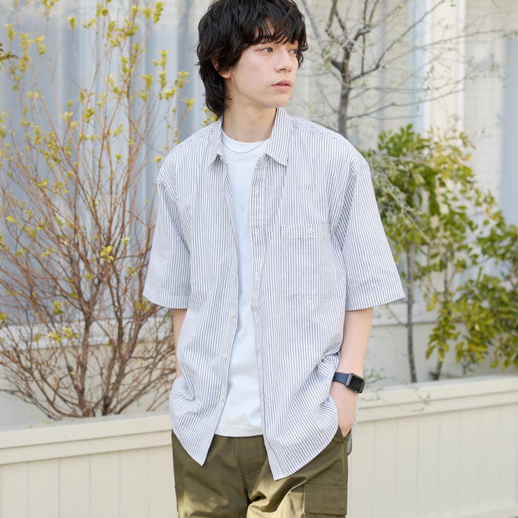 リネンコットンショートスリーブシャツ | coen【men】 | 詳細画像1 