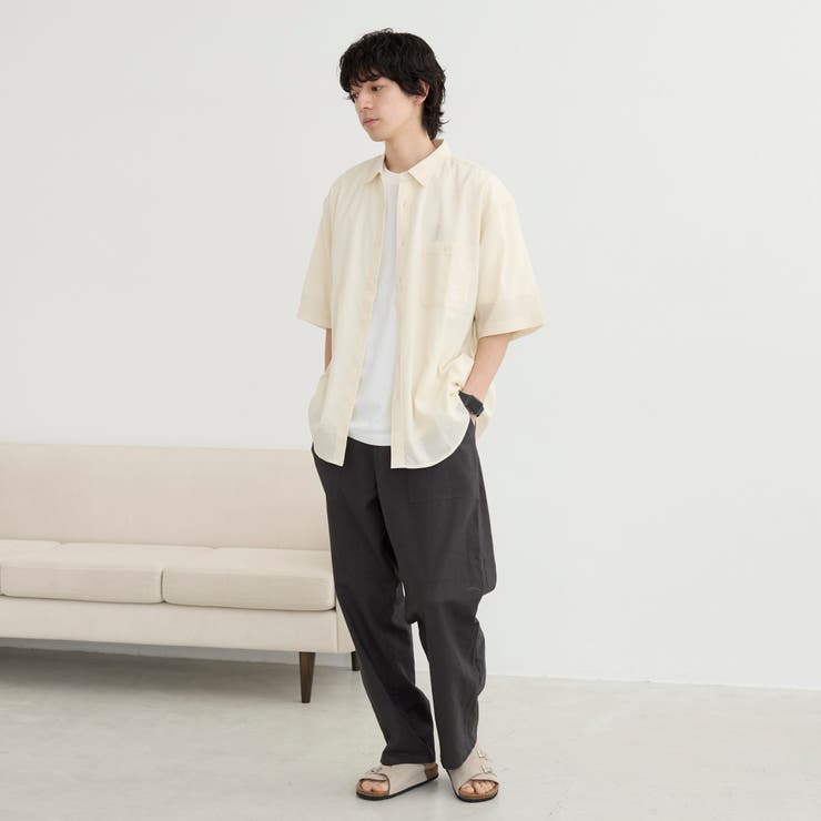 リネンコットンショートスリーブシャツ | coen【men】 | 詳細画像19 