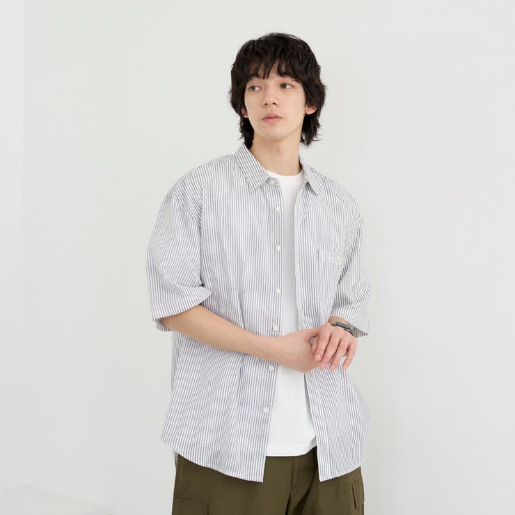 リネンコットンショートスリーブシャツ | coen【men】 | 詳細画像2 