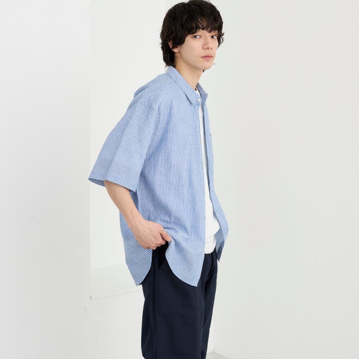 リネンコットンショートスリーブシャツ | coen【men】 | 詳細画像32 