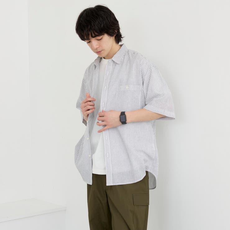 リネンコットンショートスリーブシャツ | coen【men】 | 詳細画像4 