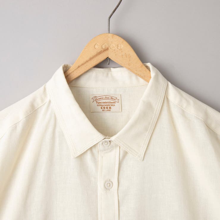 リネンコットンショートスリーブシャツ | coen【men】 | 詳細画像43 