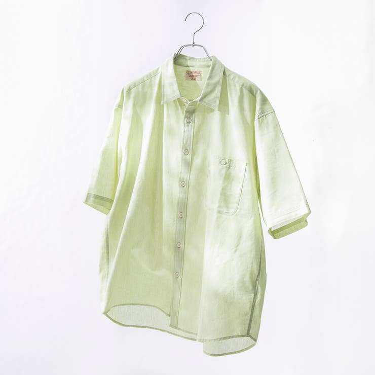 LIME | リネンコットンショートスリーブシャツ | coen【men】