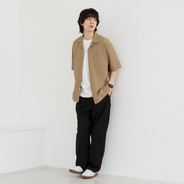 エンボス加工ビンテージライクオープンカラーシャツ ー吸水速乾ー | coen【men】 | 詳細画像29 