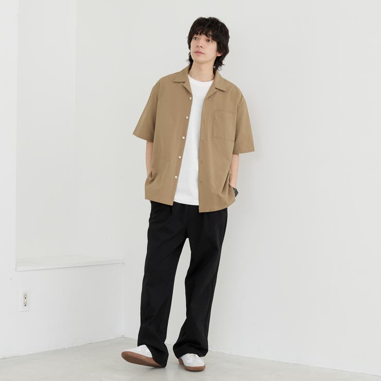 エンボス加工ビンテージライクオープンカラーシャツ ー吸水速乾ー | coen【men】 | 詳細画像31 