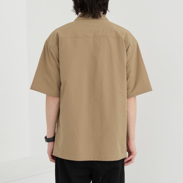 エンボス加工ビンテージライクオープンカラーシャツ ー吸水速乾ー | coen【men】 | 詳細画像34 