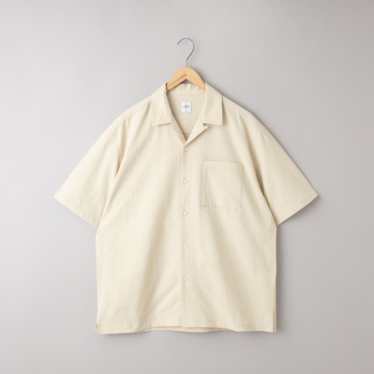 エンボス加工ビンテージライクオープンカラーシャツ ー吸水速乾ー | coen【men】 | 詳細画像35 