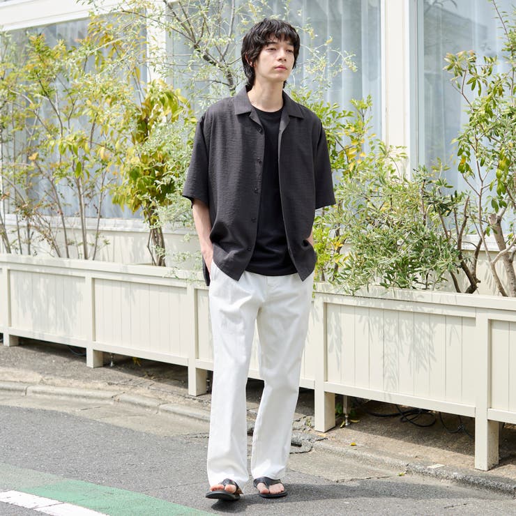 リネンライクオープンカラーシャツ | coen【men】 | 詳細画像14 