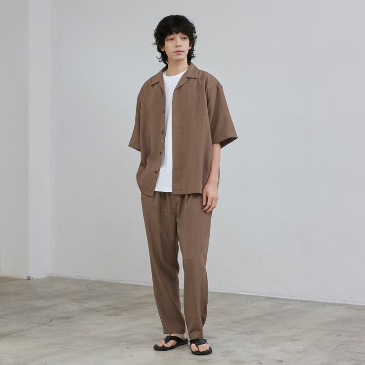リネンライクオープンカラーシャツ | coen【men】 | 詳細画像22 