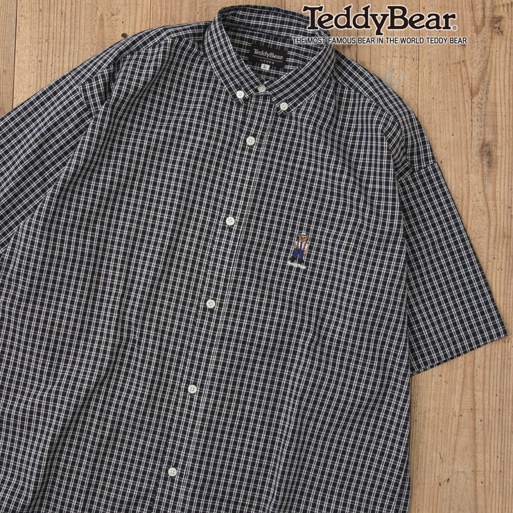 Teddy Bear(テディベア）別注ハーフスリーブボタンダウンシャツ（ネイビー… | coen【men】 | 詳細画像1 