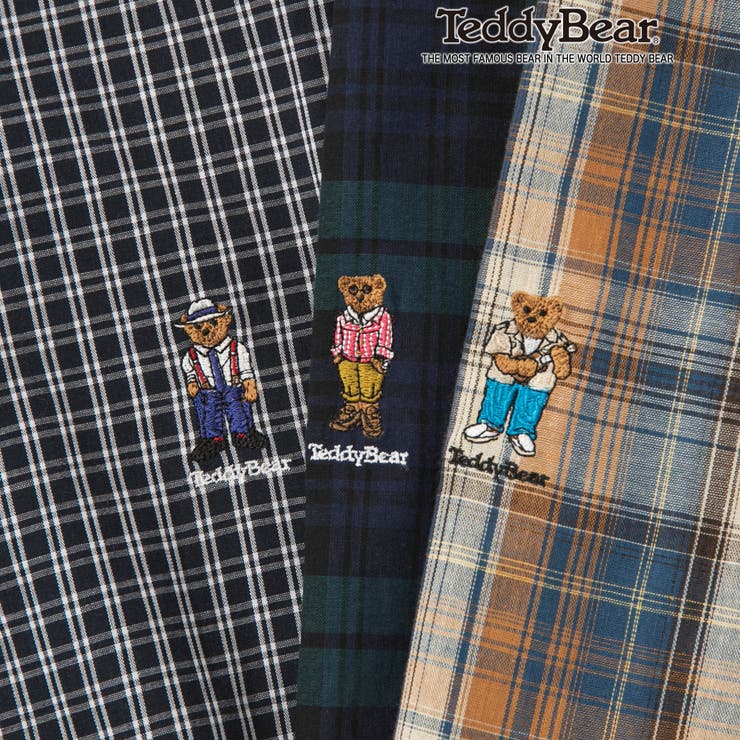 Teddy Bear(テディベア）別注ハーフスリーブボタンダウンシャツ（ネイビー… | coen【men】 | 詳細画像2 
