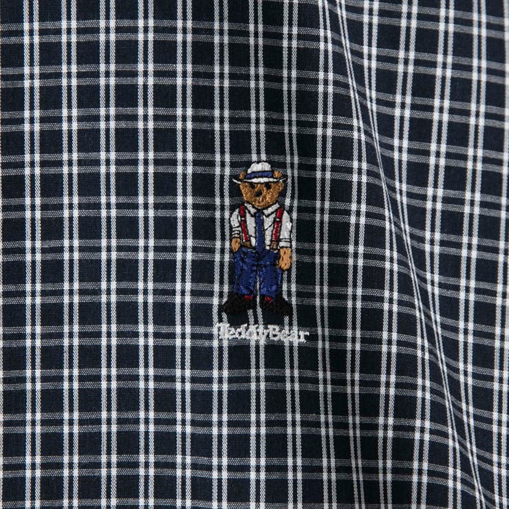 Teddy Bear(テディベア）別注ハーフスリーブボタンダウンシャツ（ネイビー… | coen【men】 | 詳細画像17 