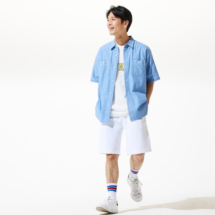 COASTWIDE（コーストワイド）別注シャンブレー半袖シャツ[品番