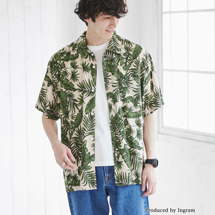 KHAKI JUNGLE カーキジャングル　サファリシャツ　ワークシャツ CIAOPANIC シャツ 「KHAKI JUNGLE/カーキジャングル」printed