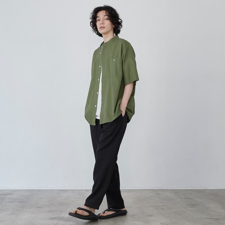 プチバトー コットンリネンフレンチカットソー 4ans オリーブイエロー  