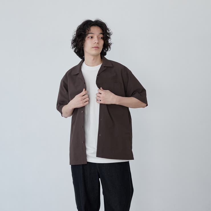 COOL&DRYエンボスオープンカラーシャツ（WEB限定カラー）[品番