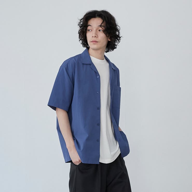 COOL&DRYエンボスオープンカラーシャツ（WEB限定カラー）[品番