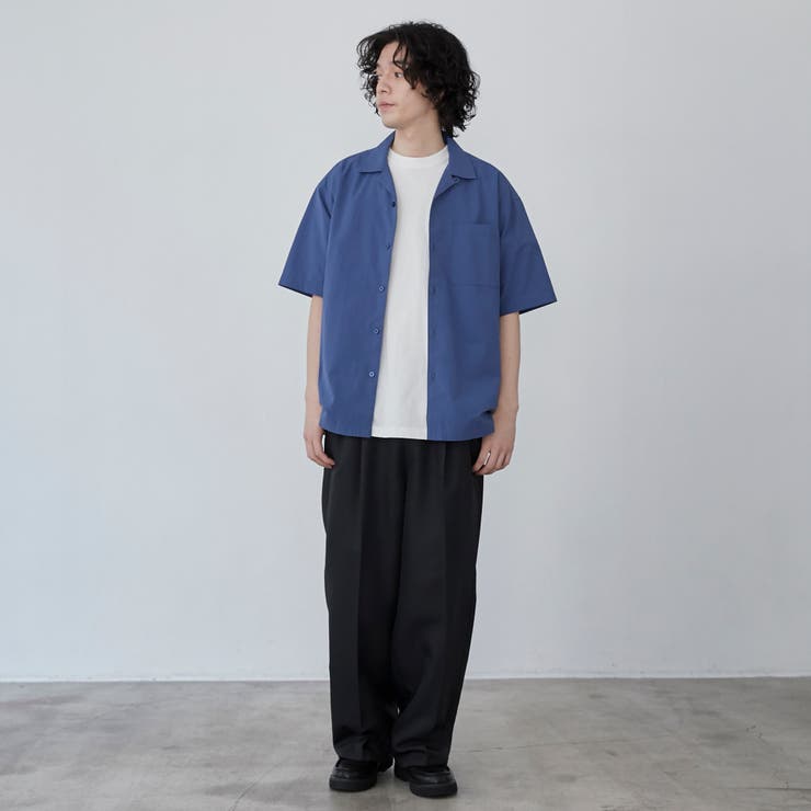 COOL&DRYエンボスオープンカラーシャツ（WEB限定カラー）[品番