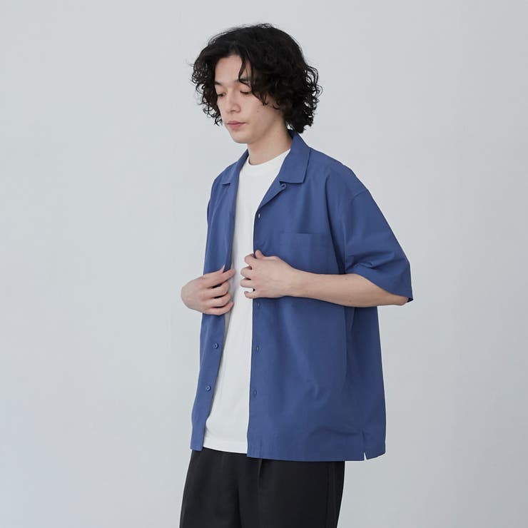 COOL&DRYエンボスオープンカラーシャツ（WEB限定カラー）[品番