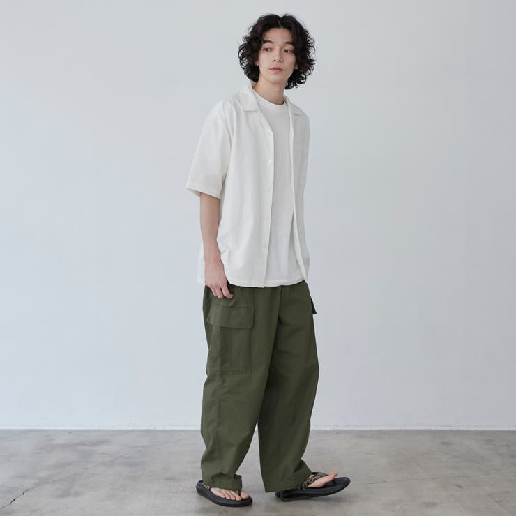 COOL&DRYエンボスオープンカラーシャツ（WEB限定カラー）[品番