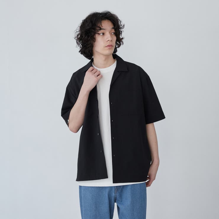 COOL&DRYエンボスオープンカラーシャツ（WEB限定カラー）[品番