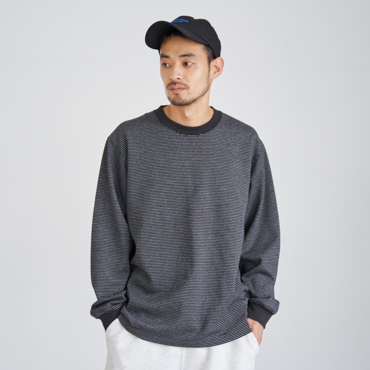 クリーンプラス ボーダーロングスリーブTシャツ | coen【men】 | 詳細画像2 