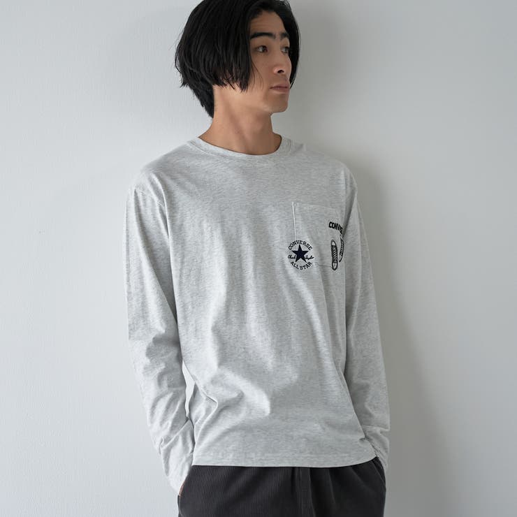 【WEB限定】CONVERSE （コンバース）天竺ポケットロングスリーブTシャツ | coen【men】 | 詳細画像5 