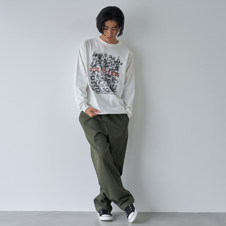 【WEB限定】アニマルプリントロングスリーブTシャツ | coen【men】 | 詳細画像2 