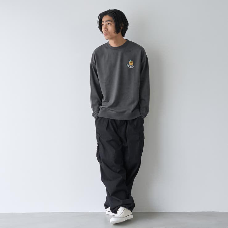 【WEB限定】OZZYブラッシュポンチクルーネックロングスリーブTシャツ | coen【men】 | 詳細画像2 
