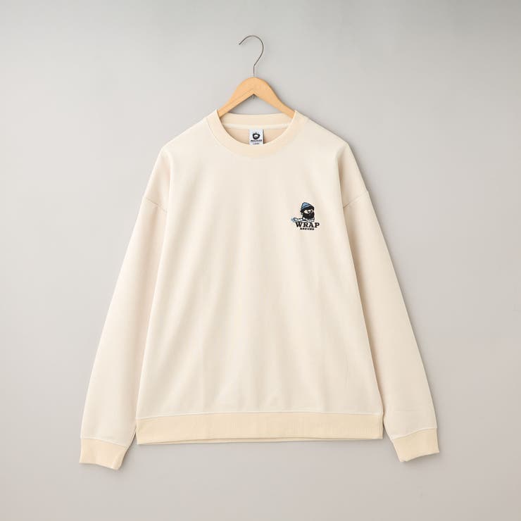 NATURAL | 【WEB限定】OZZYブラッシュポンチクルーネックロングスリーブTシャツ | coen【men】